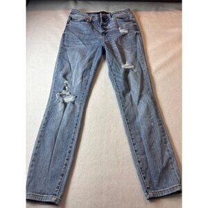 Judy Blue Distressed Light Blue Denim Jeans 9/29 women